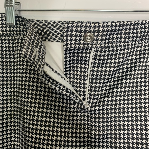Izod Perform Black and White Houndstooth Print Golf Skort Size 8 - Picture 6 of 13